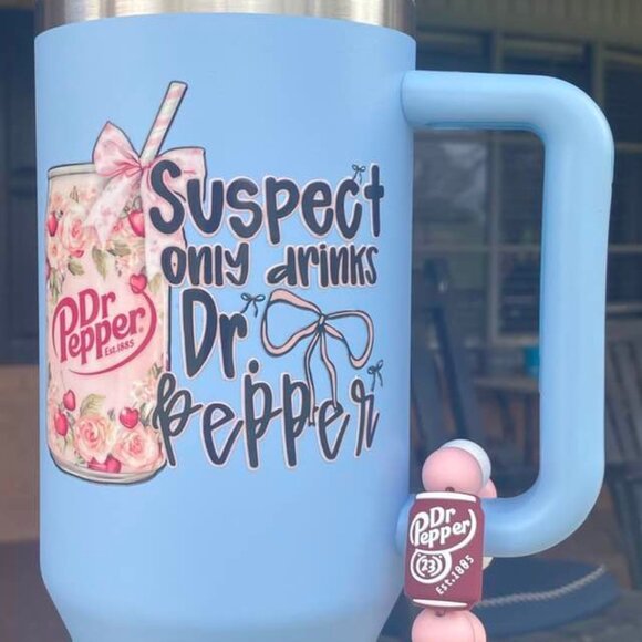 Suspect only drinks Dr. Pepper Tumbler Set - Picture 3 of 3